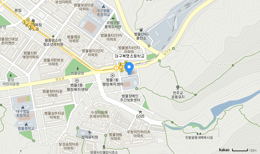 학교 찾아오시는 길 지도